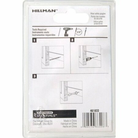 Hillman 3 ANTIQUE BRASS RGD DOORSTOP 851324